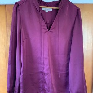 Loft purple blouse